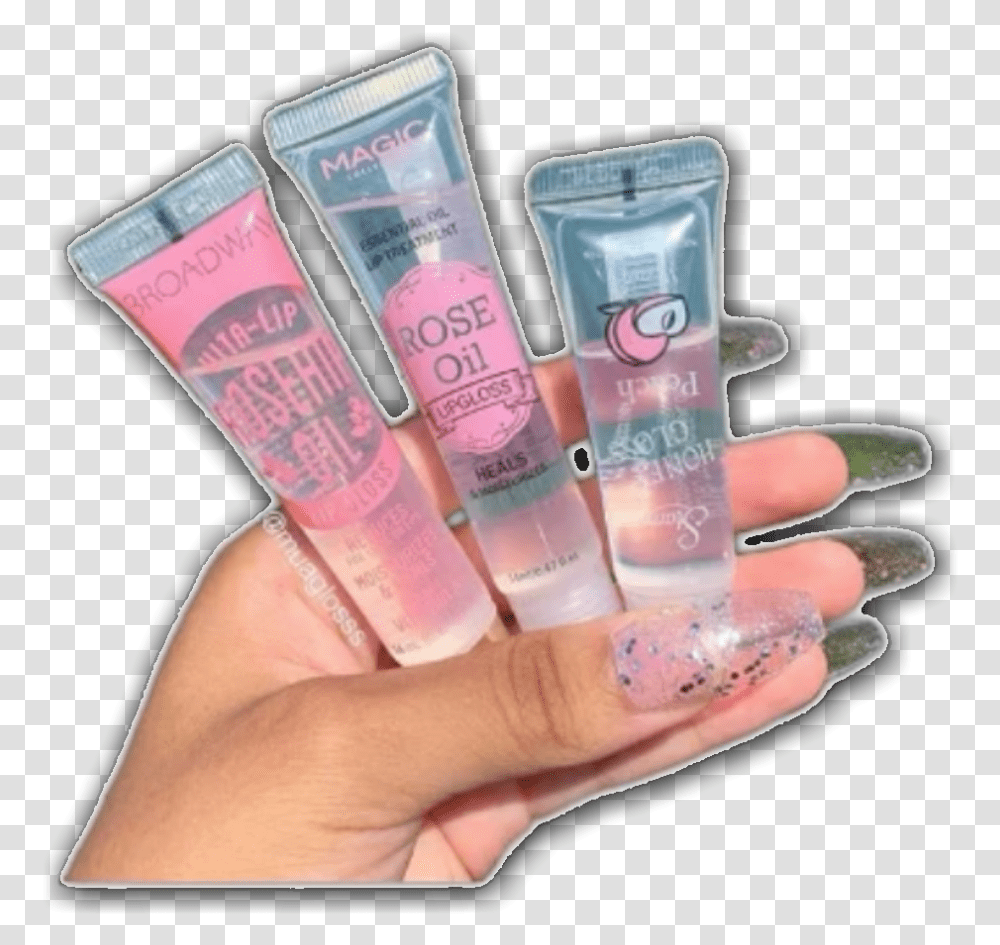 Give Credit Or Kill Me I Did My First Shadowed Stickerr Lip Gloss, Person, Human, Nail, Cosmetics Transparent Png