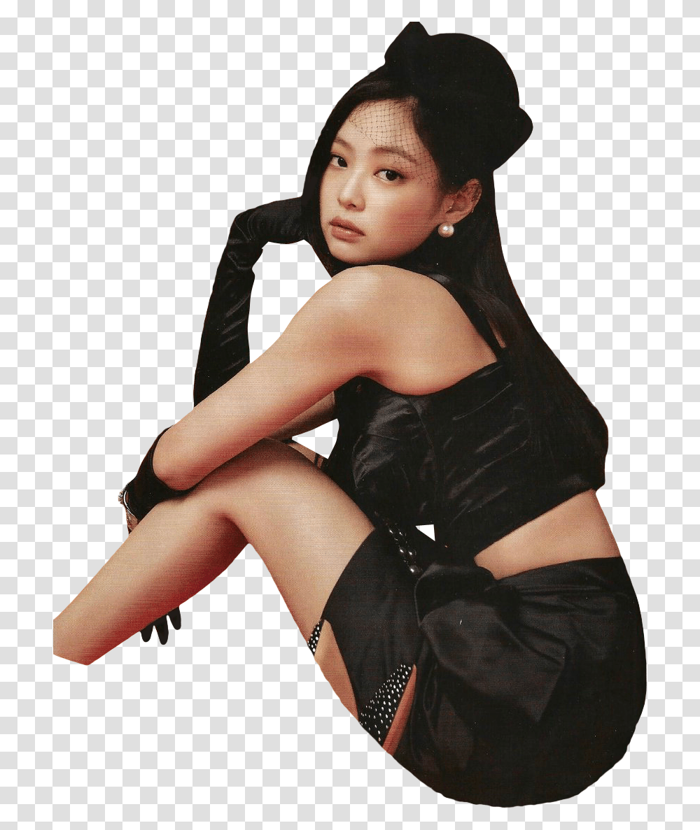 Give Credit When Using Do Not Copy Blackpink Sitting Down, Apparel, Shoe, Footwear Transparent Png