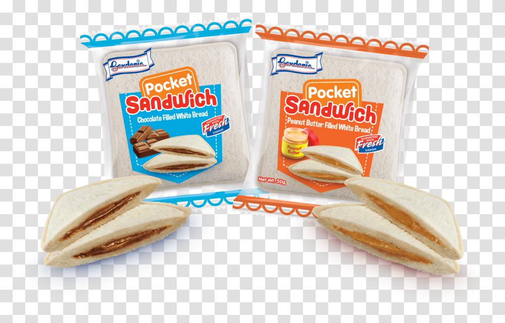 Give Love To Your Children Through Gardenia Pocket Daily's Bread Pocket Sandwich, Food, Plant, Sliced Transparent Png
