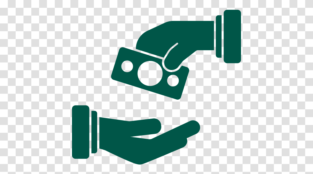 Give Money Funds Hand Factoring Transfer Electronic Money Hand Icon, Tool, Adapter Transparent Png