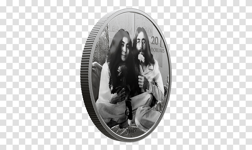 Give Peace A Chance Lennon And Ono, Person, Human, Fisheye, Disk Transparent Png