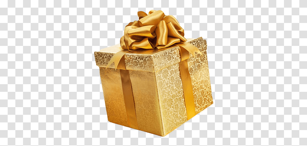 Give Present Clipart Here Gold Christmas Gift, Box, Wedding Cake, Dessert, Food Transparent Png