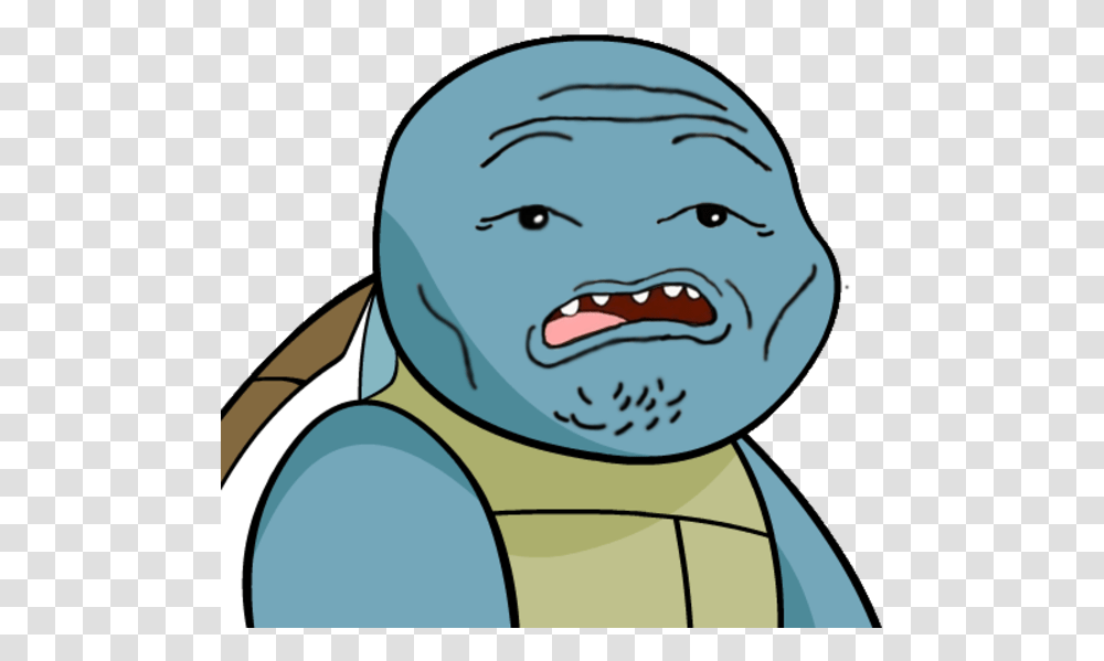 Give Squirtle A Face Squirtle Meme, Head, Mouth, Lip, Teeth Transparent Png