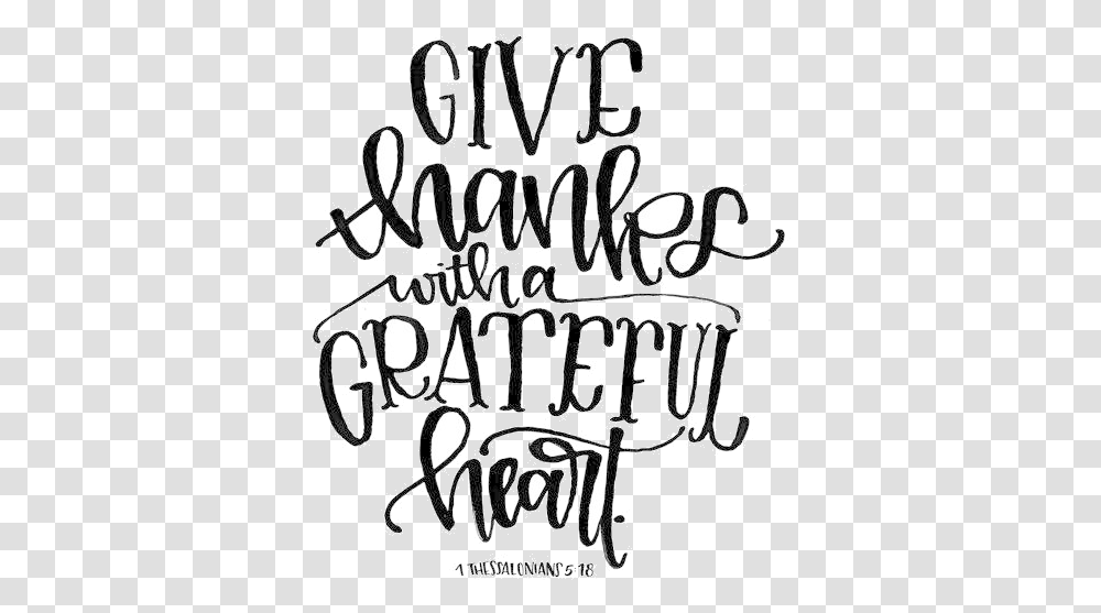 Give Thanks Thank You Black And White Clipart Calligraphy, Alphabet, Word, Handwriting Transparent Png