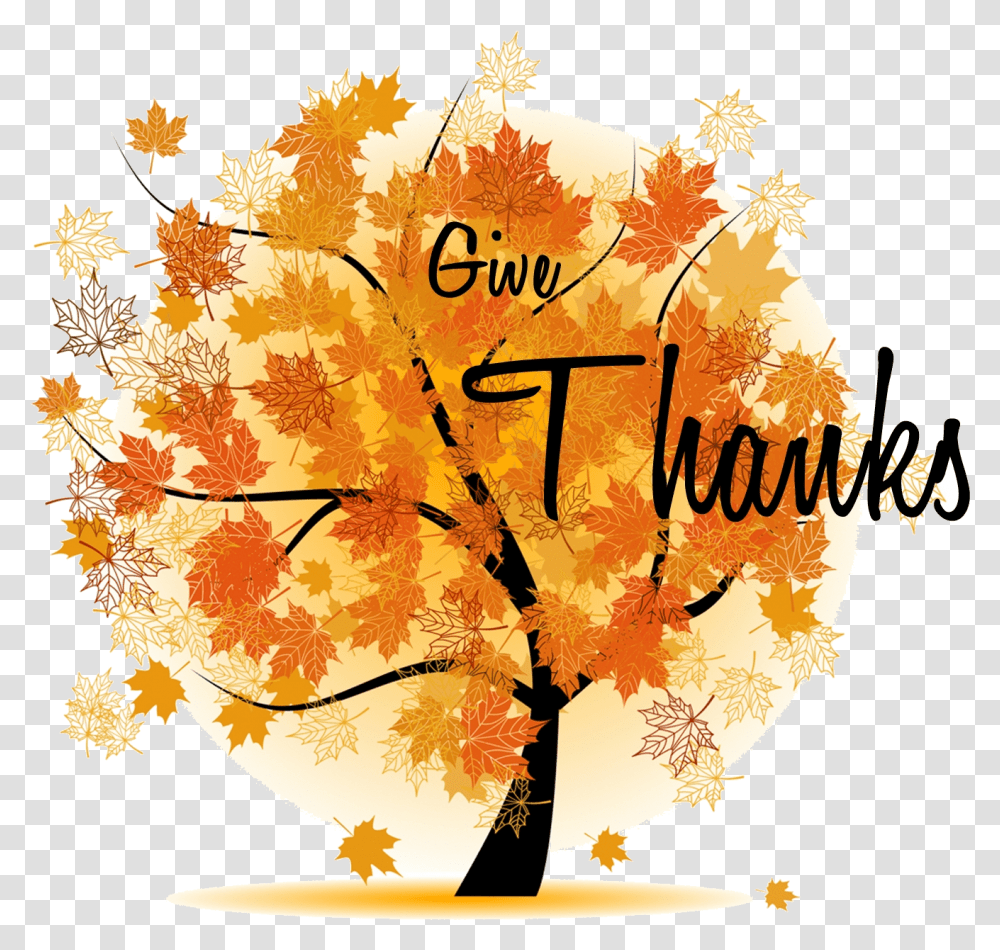 Give Thanks Thanksgiving Clip Art Arts And Logos Give Thanks Clip Art, Leaf, Plant, Tree Transparent Png