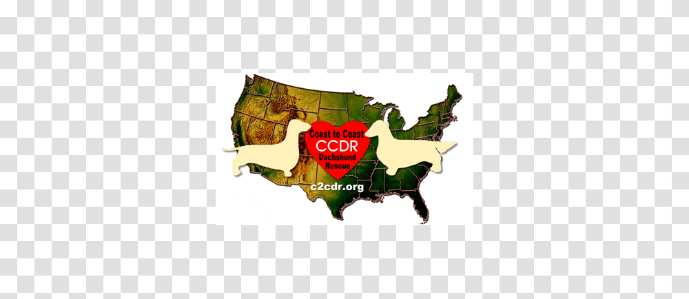 Give To Coast To Coast Dachshund Rescue, Map, Diagram, Plot, Atlas Transparent Png