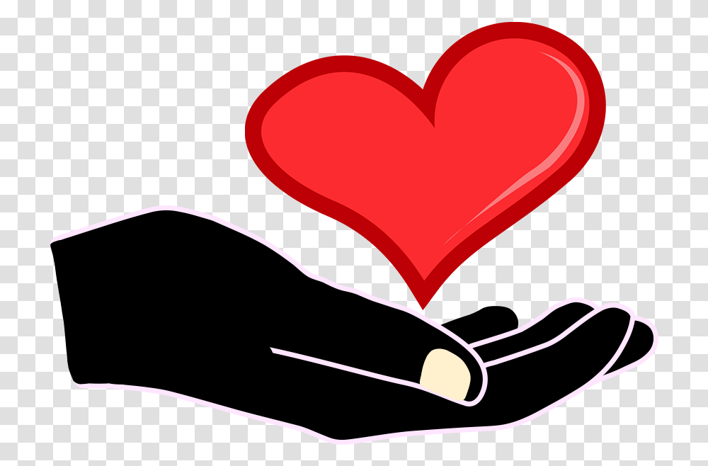 Given Heart Clipar Image Of Give N Recieve, Pillow, Cushion, Hand Transparent Png
