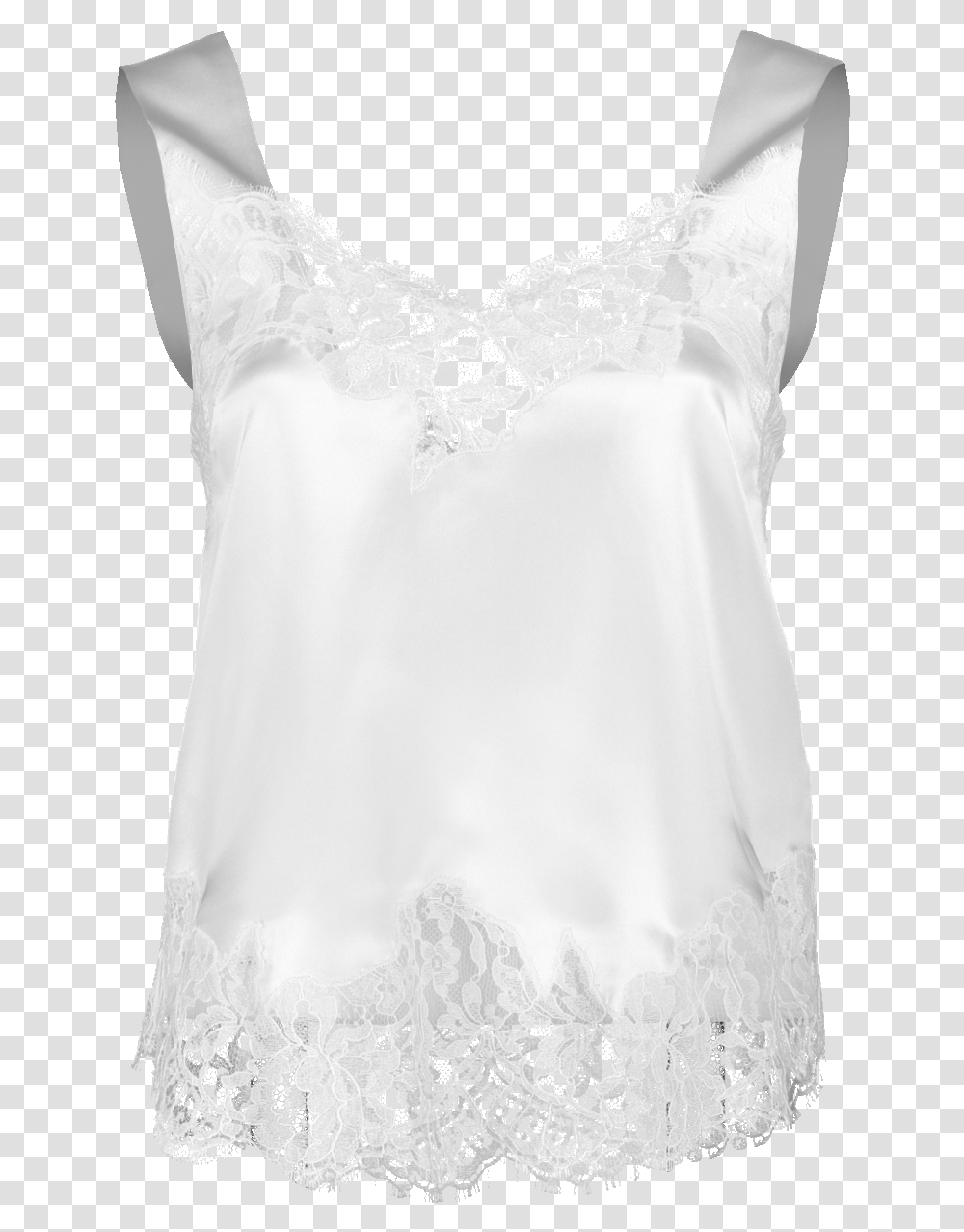 Givenchy Lace Camisole In White Lace, Apparel, Blouse, Sleeve Transparent Png