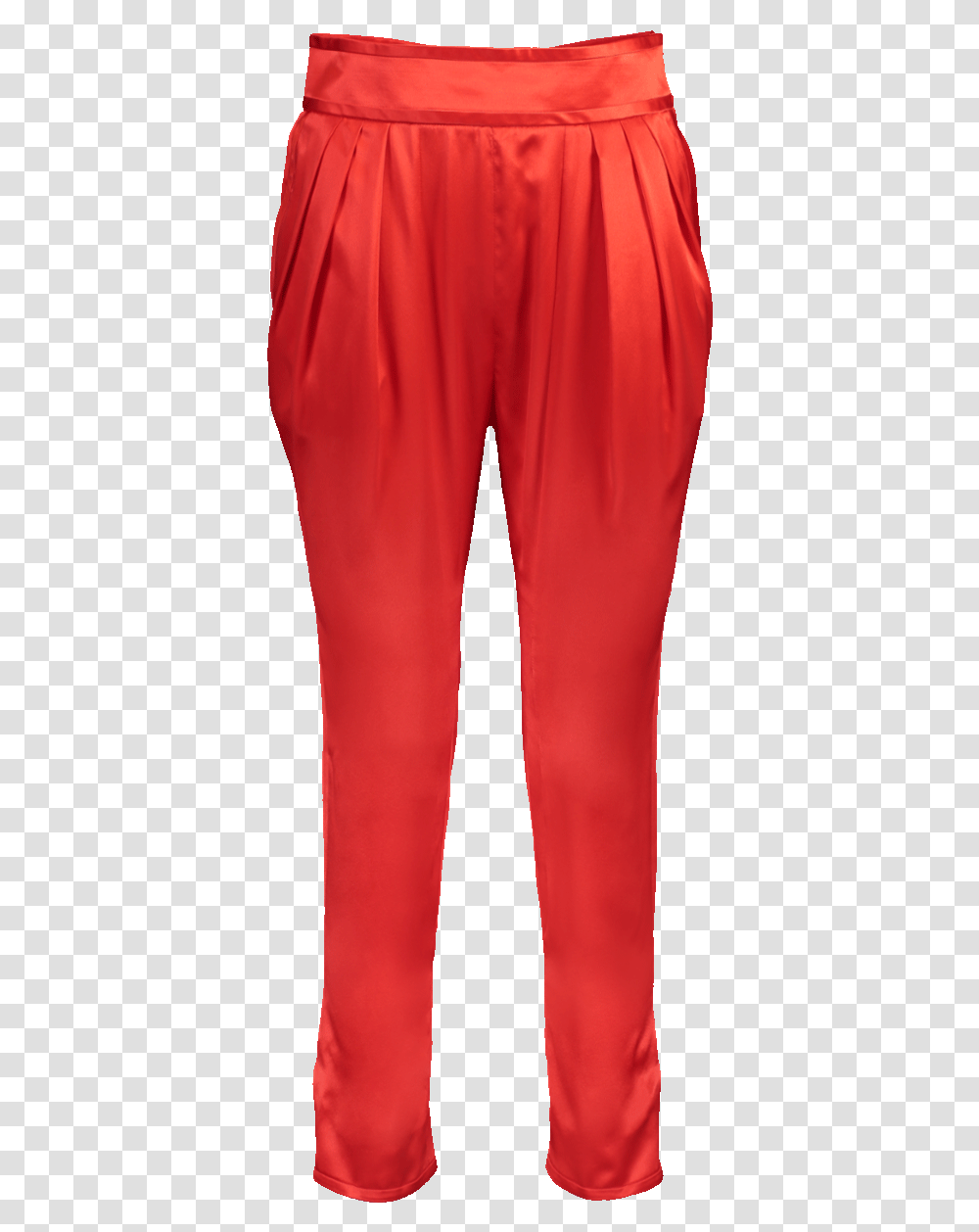 Givenchy Silk Satin Pant Red Pocket, Pants, Apparel, Tights Transparent Png