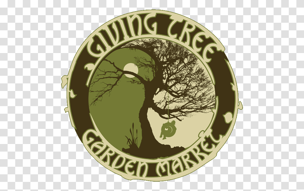 Giving Tree Garden Market Logo Giving Tree Garden Market Llc, Badge, Outdoors, Vegetation Transparent Png