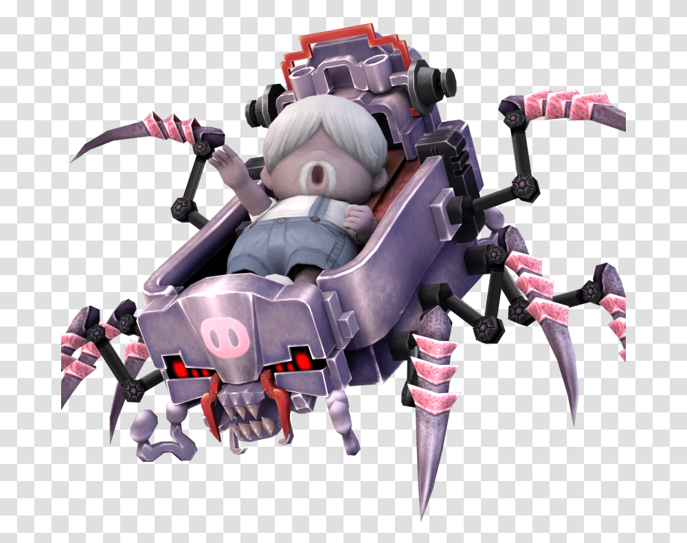 Giygas Porky Smash, Toy, Robot, Machine, Person Transparent Png