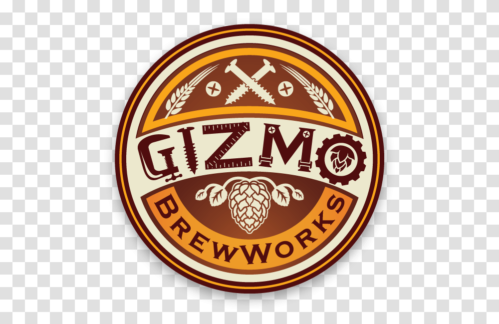 Gizmo Brew Works Circle 7 Logo, Symbol, Trademark, Label, Text Transparent Png
