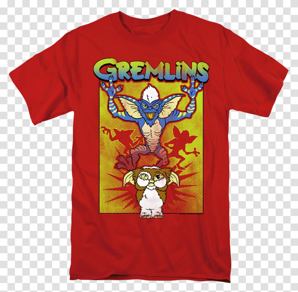 Gizmo S Nightmare Gremlins T Shirt T Shirt, Apparel, T-Shirt, Flare Transparent Png