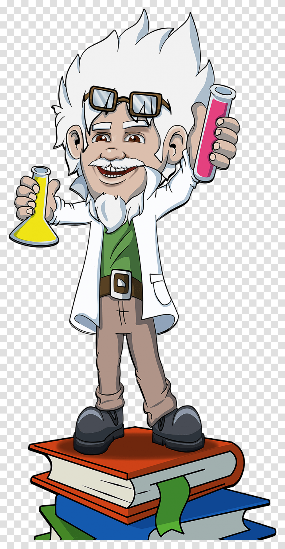 Gizmos Guy Cartoon, Person, Scientist, Sunglasses, Performer Transparent Png