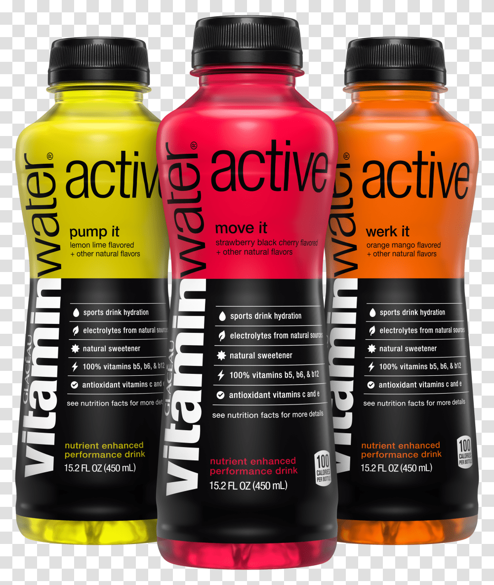 Glaceau Vitamin Water Active Transparent Png