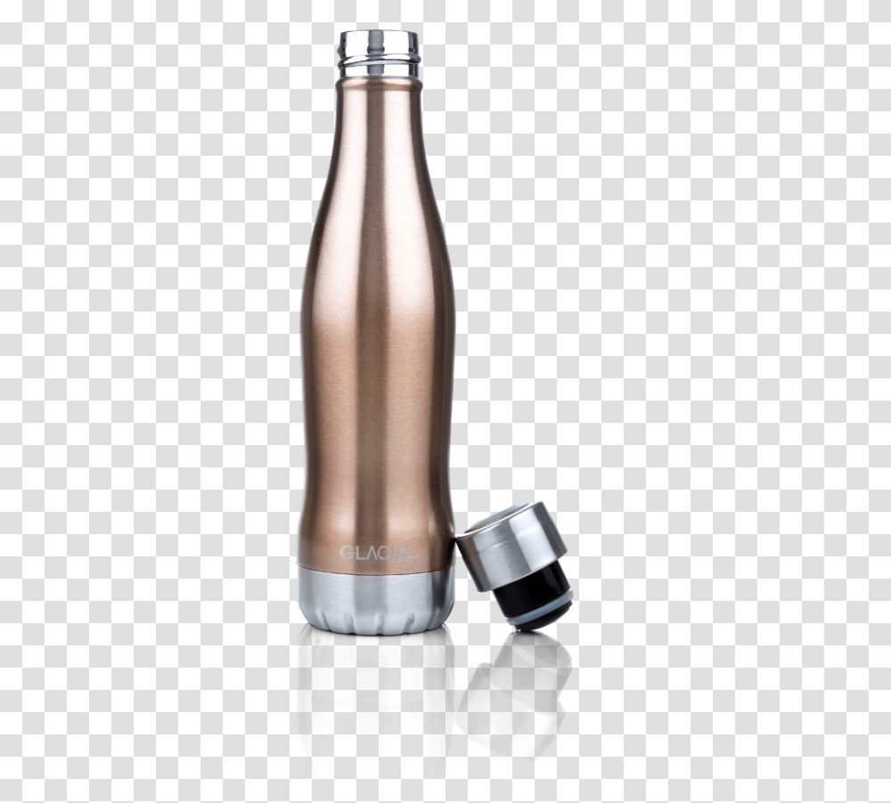 Glacial Bottle Rose Gold, Shaker, Cylinder, Water Bottle Transparent Png