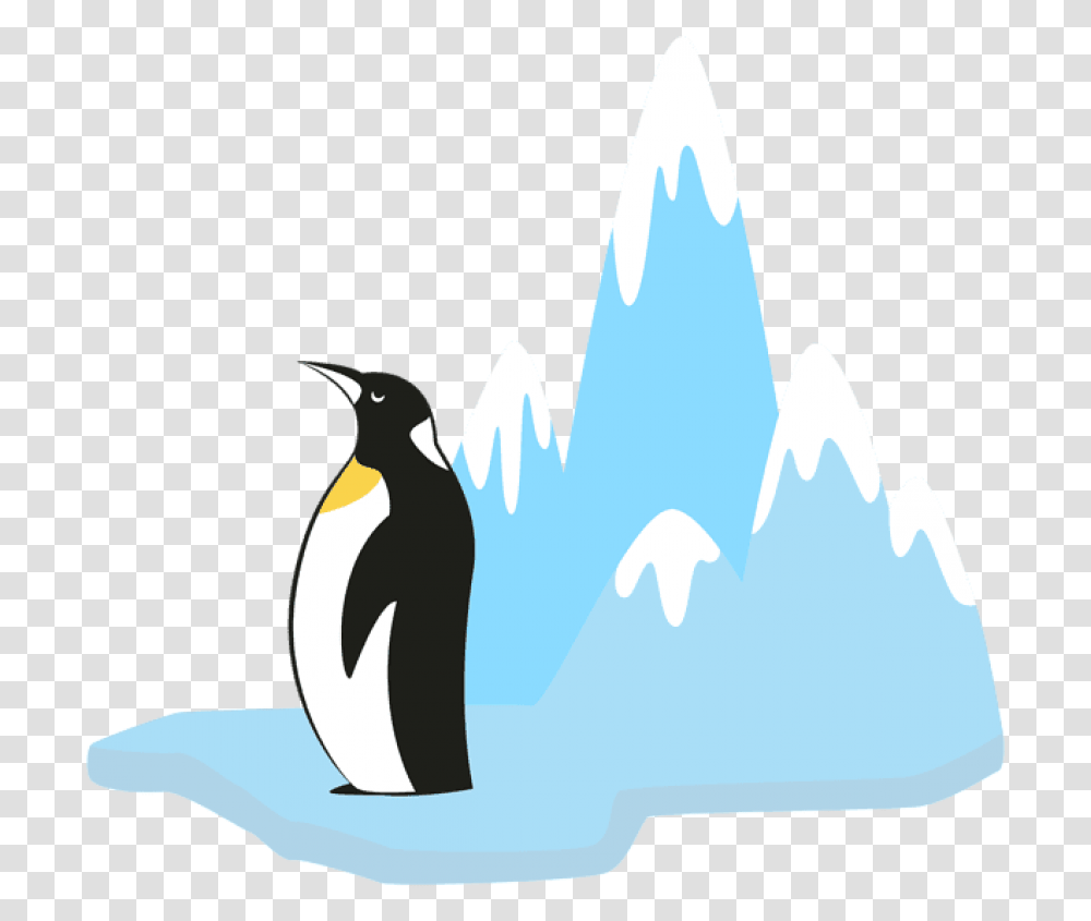 Glacier Clipart North Pole Ice Glacier Clipart, Penguin, Bird, Animal, King Penguin Transparent Png