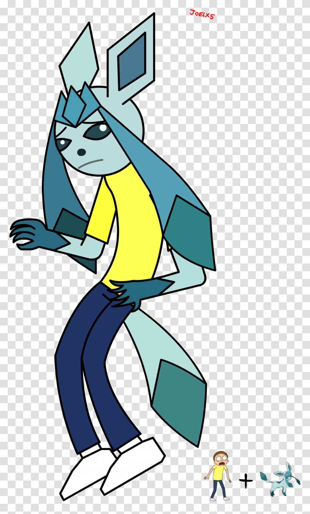 Glacorty Morty Glaceon, Person, Human, Apparel Transparent Png