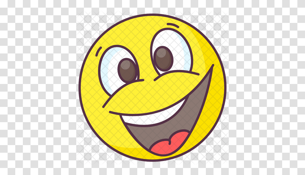 Glad Emoticon Emoji Icon Of Colored Smiley Face, Ball, Symbol, Logo, Trademark Transparent Png