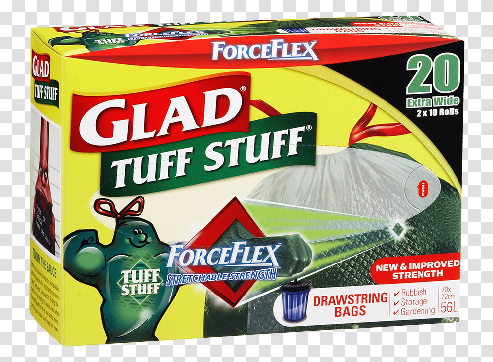 Glad Tuff Stuff, Label, Gum, Tin Transparent Png