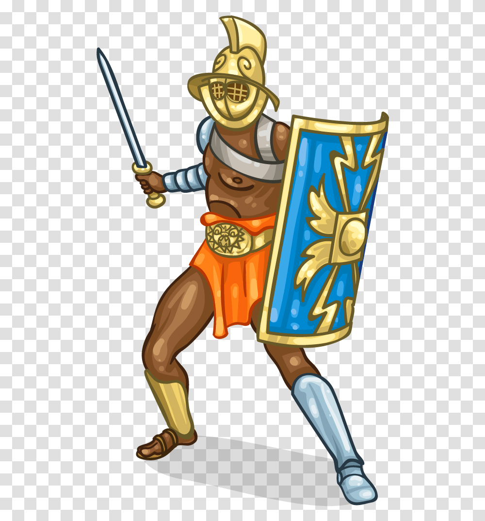 Gladiator Cartoon, Toy, Armor, Costume, Knight Transparent Png