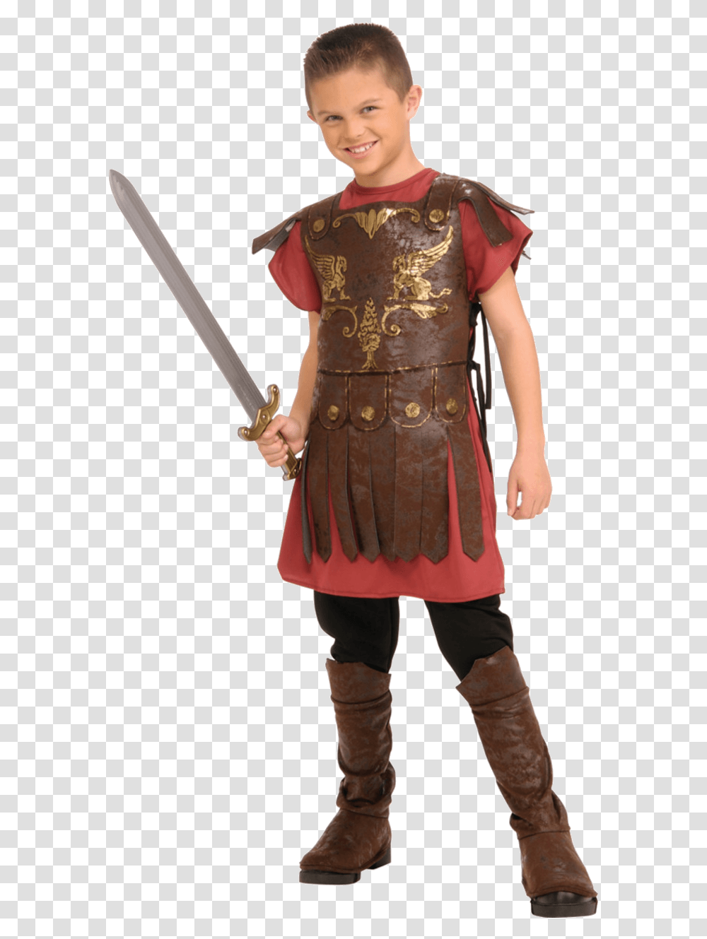 Gladiator Costume Boy, Person, Armor, Duel Transparent Png