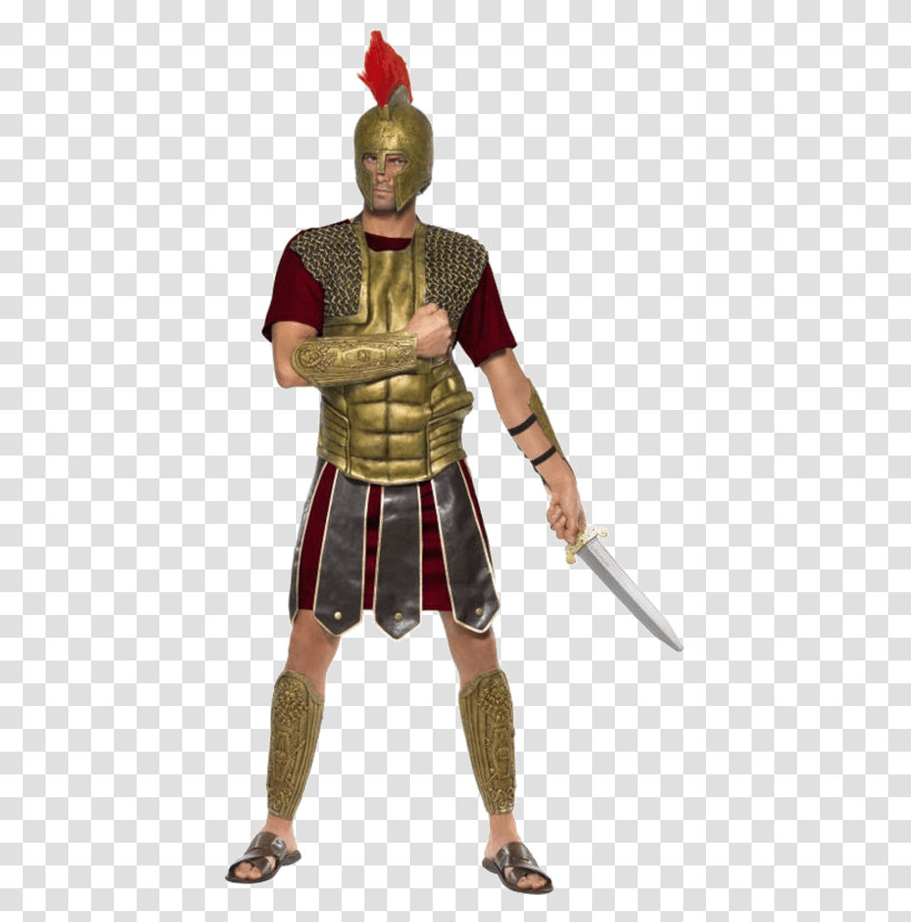 Gladiator Costume Men, Person, Human, Apparel Transparent Png
