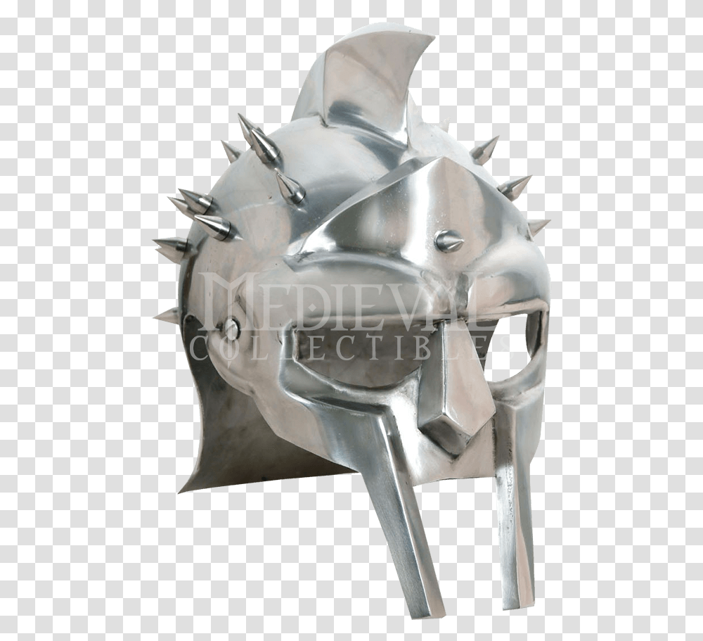 Gladiator Helmet Gladiator Helmet With Spikes, Apparel, Horse, Mammal Transparent Png