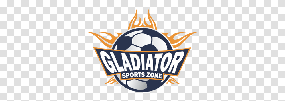 Gladiator Sports Zone Logo, Team Sport, Word, Text, Ball Transparent Png