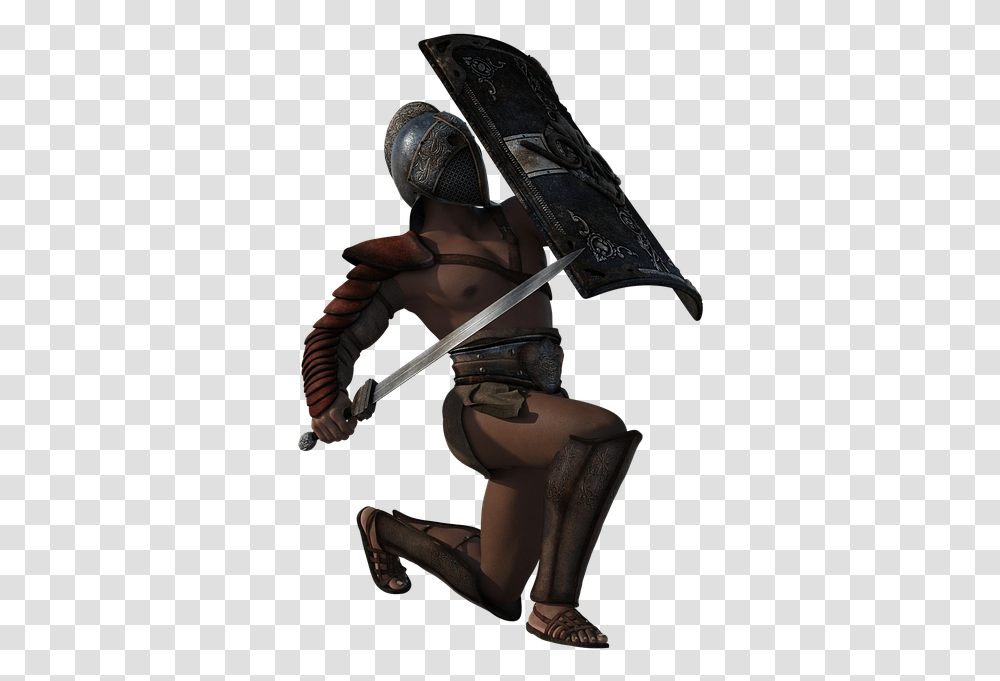 Gladiator With Background, Apparel, Helmet, Person Transparent Png