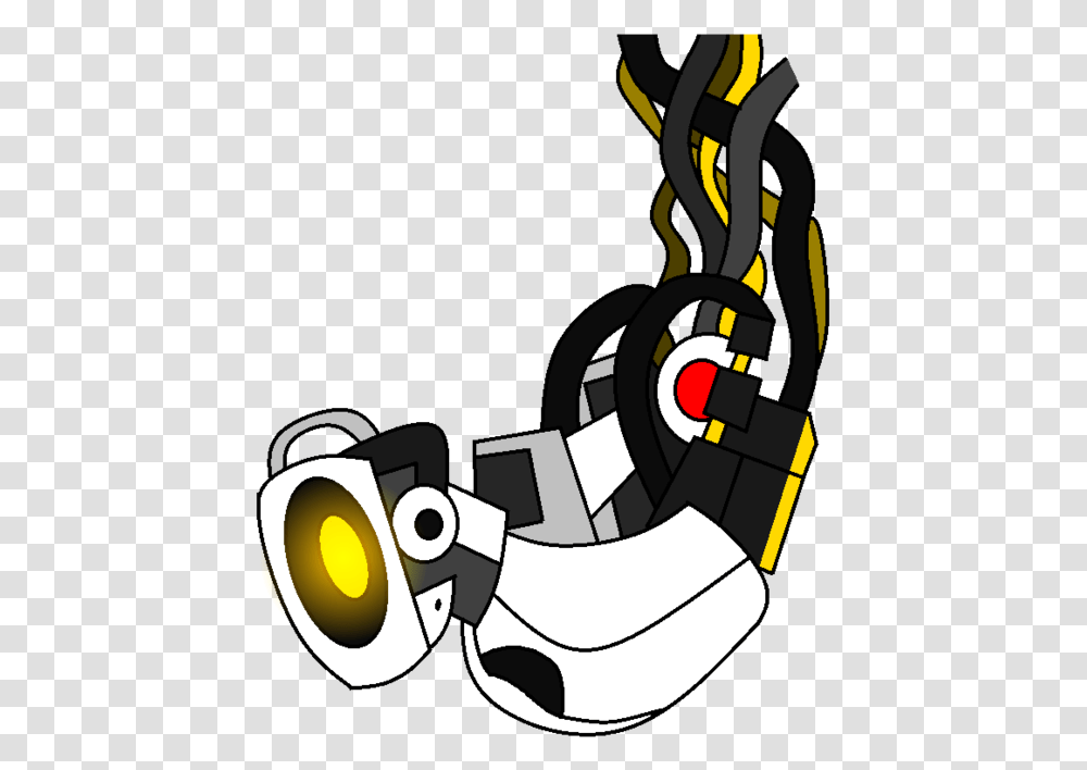 Glados Drawing Cartoon, Electronics, Accessories, Accessory, Goggles Transparent Png