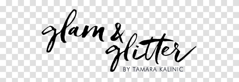 Glam And Glitter, Handwriting, Calligraphy, Label Transparent Png