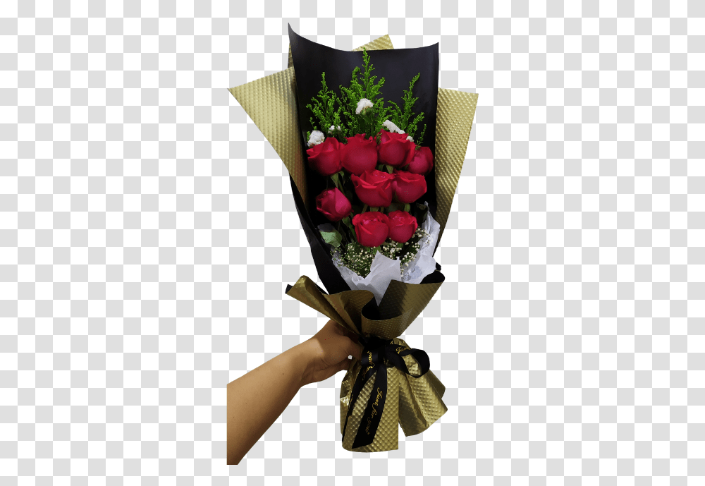 Glam Red Roses Bouquet Garden Roses, Plant, Person, Human, Flower Bouquet Transparent Png
