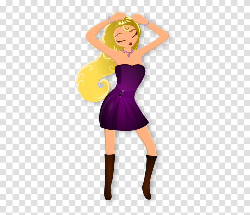 Glamorous Lady Dancing 2 By, Music, Apparel, Person Transparent Png