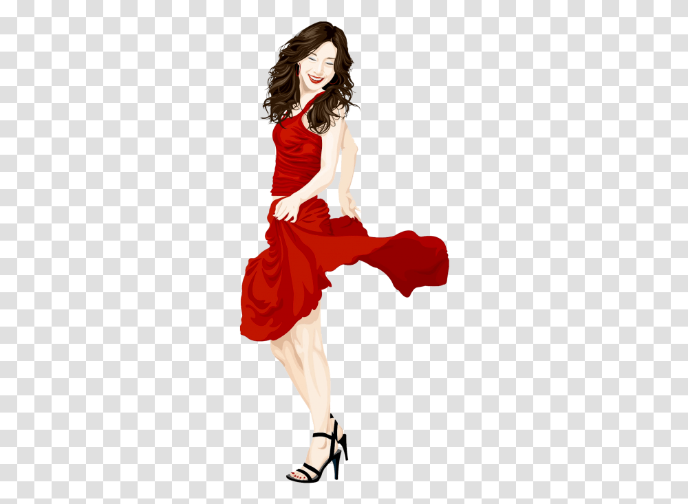 Glamour Lady In Red Dress Image Free Download Searchpng Woman In Red Dress, Dance Pose, Leisure Activities, Performer, Person Transparent Png