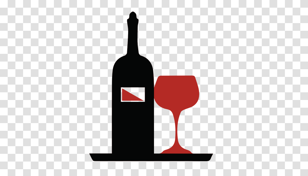 Glass And Bottle Of Wine Icon, Alcohol, Beverage, Drink, Red Wine Transparent Png