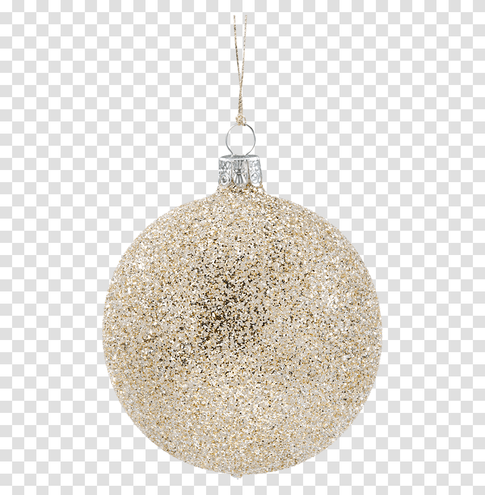 Glass Bauble Gold With Glitter 8cm Christmas Ornament, Lamp, Rug, Diamond, Gemstone Transparent Png