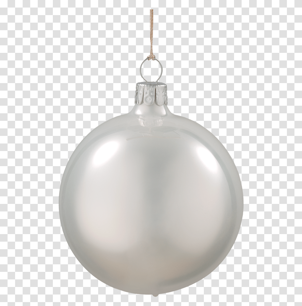 Glass Bauble White 7 Cm Boule De Noel Blanche, Lamp, Ornament, Balloon, Pendant Transparent Png