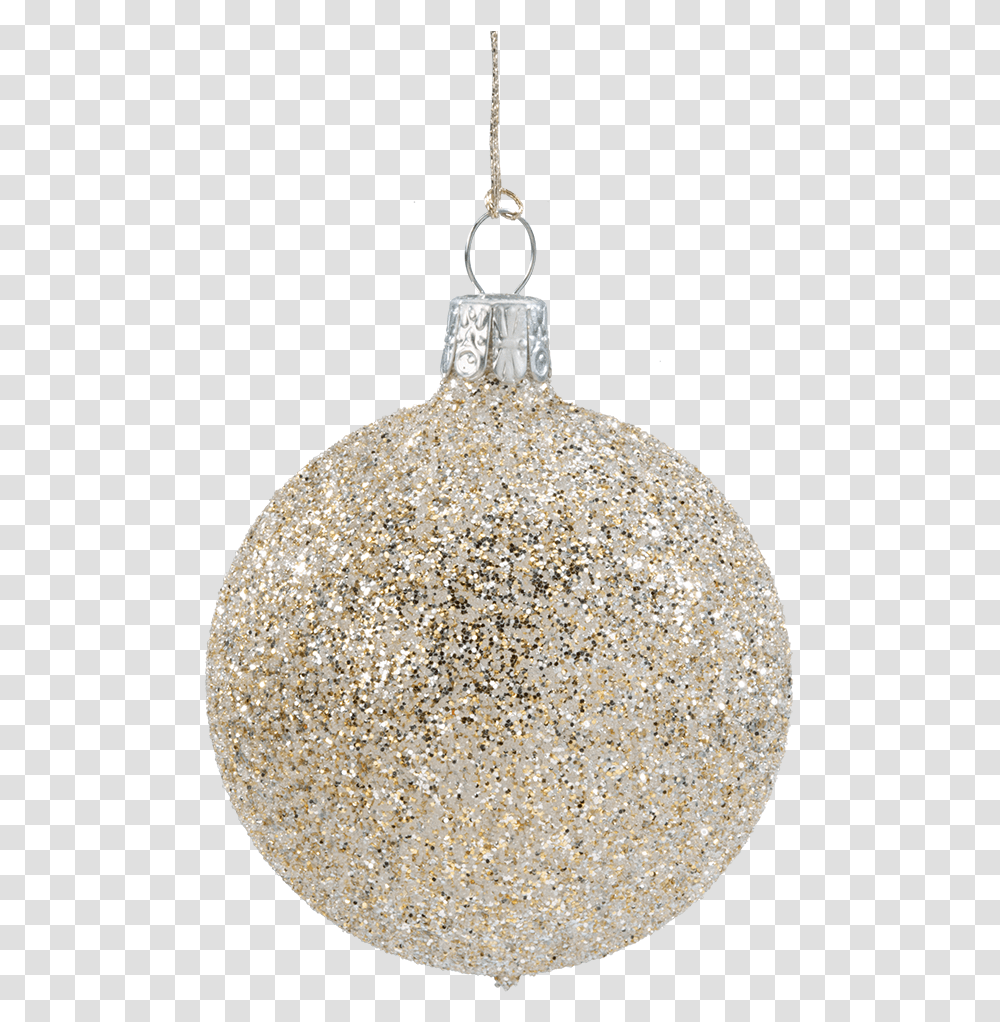 Glass Bauble With Glitter Gold 6cm Christmas Ornament, Light, Accessories, Accessory, Rug Transparent Png