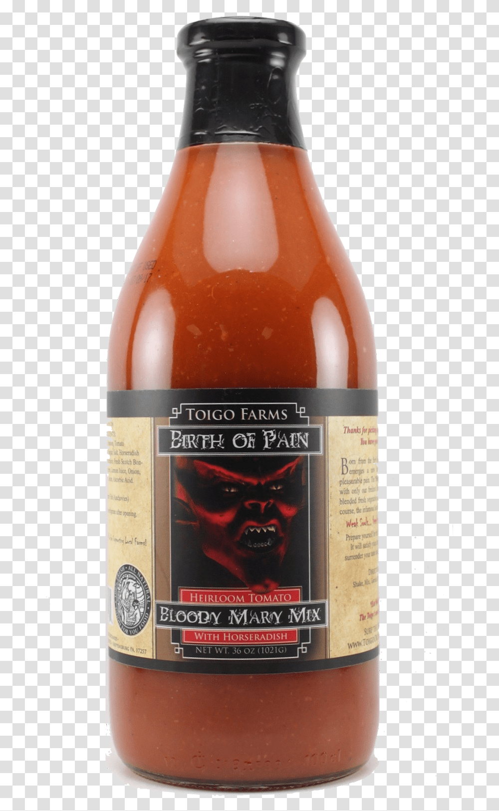 Glass Bottle, Label, Food, Ketchup Transparent Png