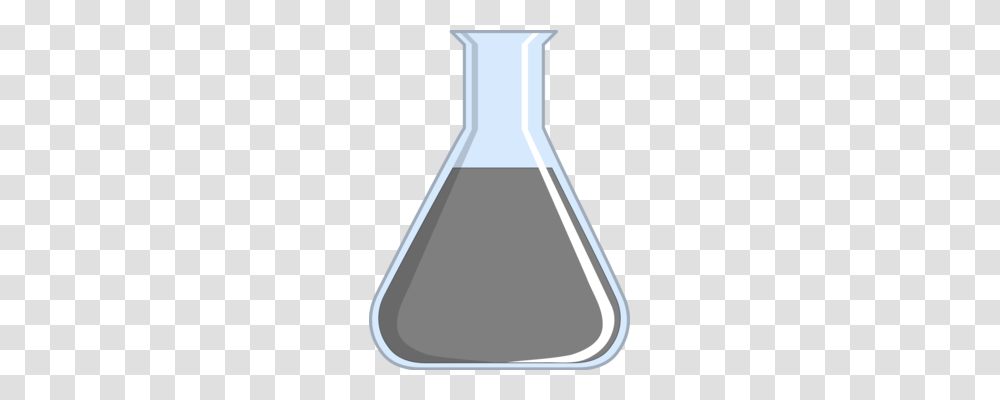Glass Bottle Liquid Chemistry Laboratory Flasks, Ink Bottle, Beverage, Drink, Cone Transparent Png