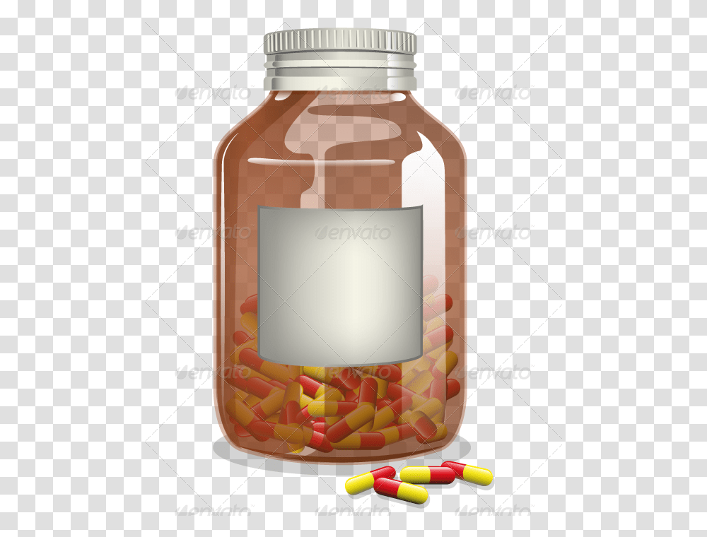 Glass Bottle Pharmaceutical Drug Flavor Medicine Glass Bottle, Lamp, Medication, Pill, Label Transparent Png