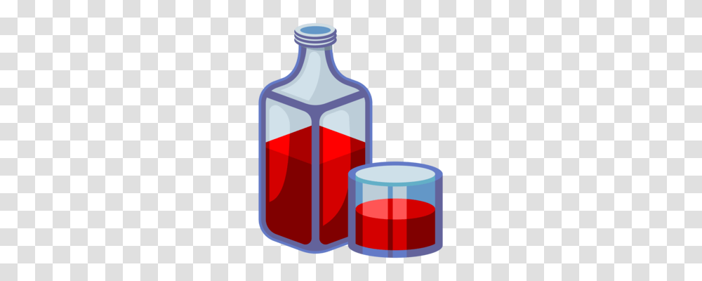 Glass Bottle Red Wine, Cylinder, Medication, Beverage, Drink Transparent Png