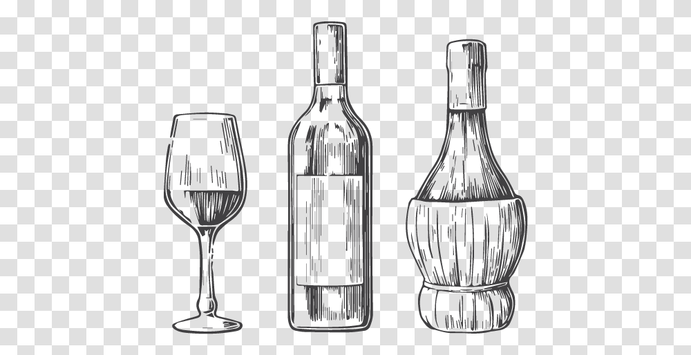 Glass Bottle, Wine, Alcohol, Beverage, Drink Transparent Png