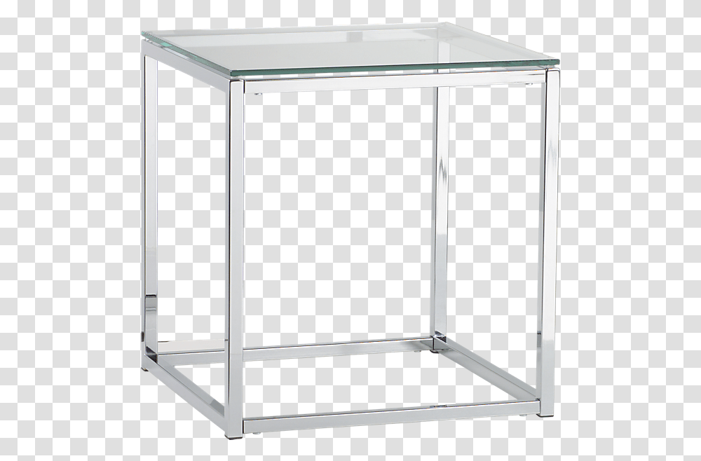 Glass Box Glass Chrome End Table, Door, Bus Stop, Folding Door, Tabletop Transparent Png