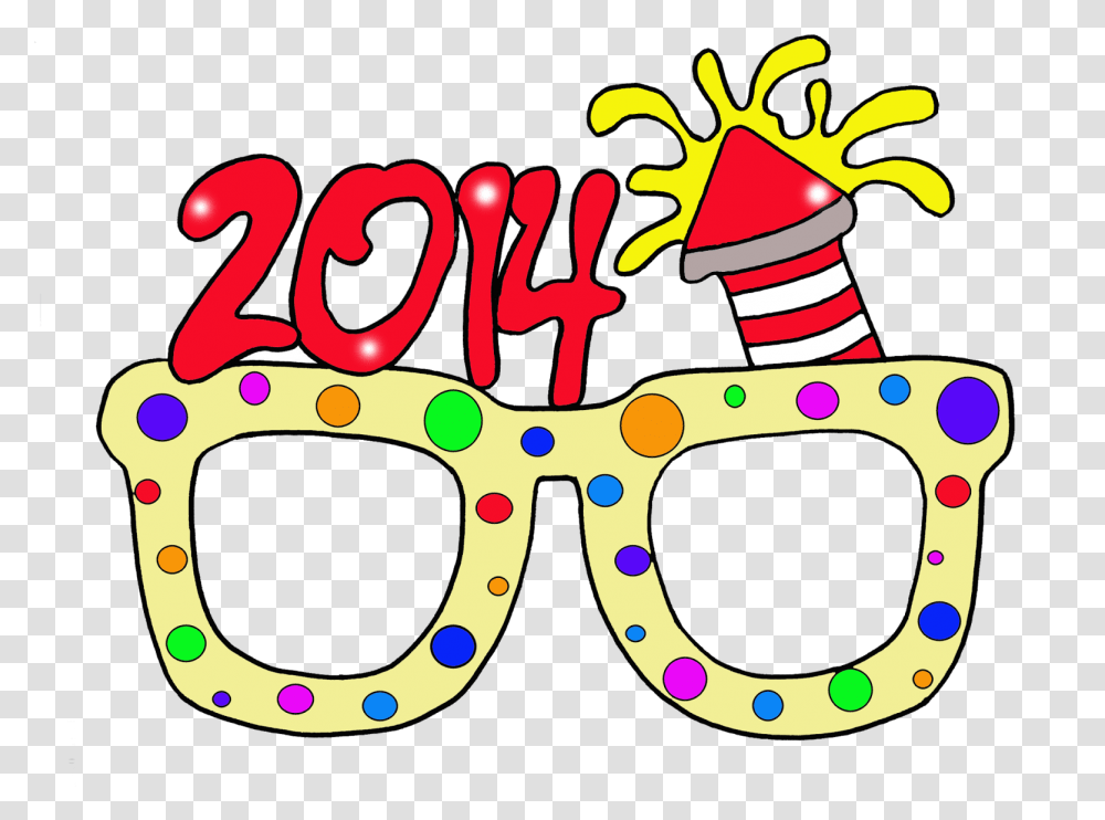 Glass Clipart New Year New Years Glasses, Goggles, Accessories, Accessory Transparent Png