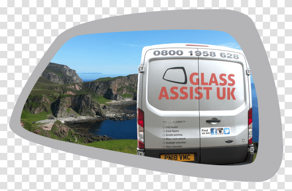 Glass Crack, Van, Vehicle, Transportation, Moving Van Transparent Png