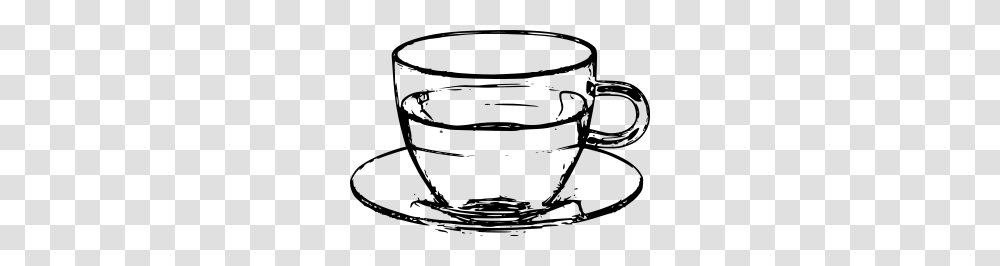 Glass Cup With Saucer Line Art Clip Arts For Web, Gray, World Of Warcraft Transparent Png