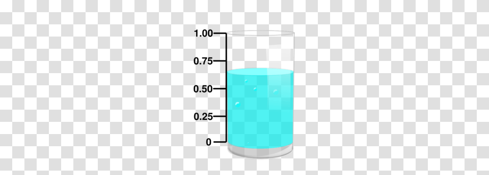 Glass Cup With Water And Decimal Percent Markings Clip Art, Lighting, Cylinder, Beverage, Jar Transparent Png