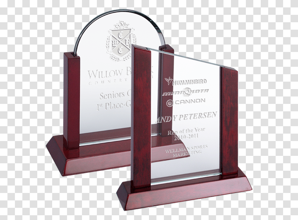 Glass Dome Or Peak On Rosewood Trophy Transparent Png